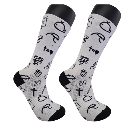 Scripture Scribbles - Premium Seed Socks
