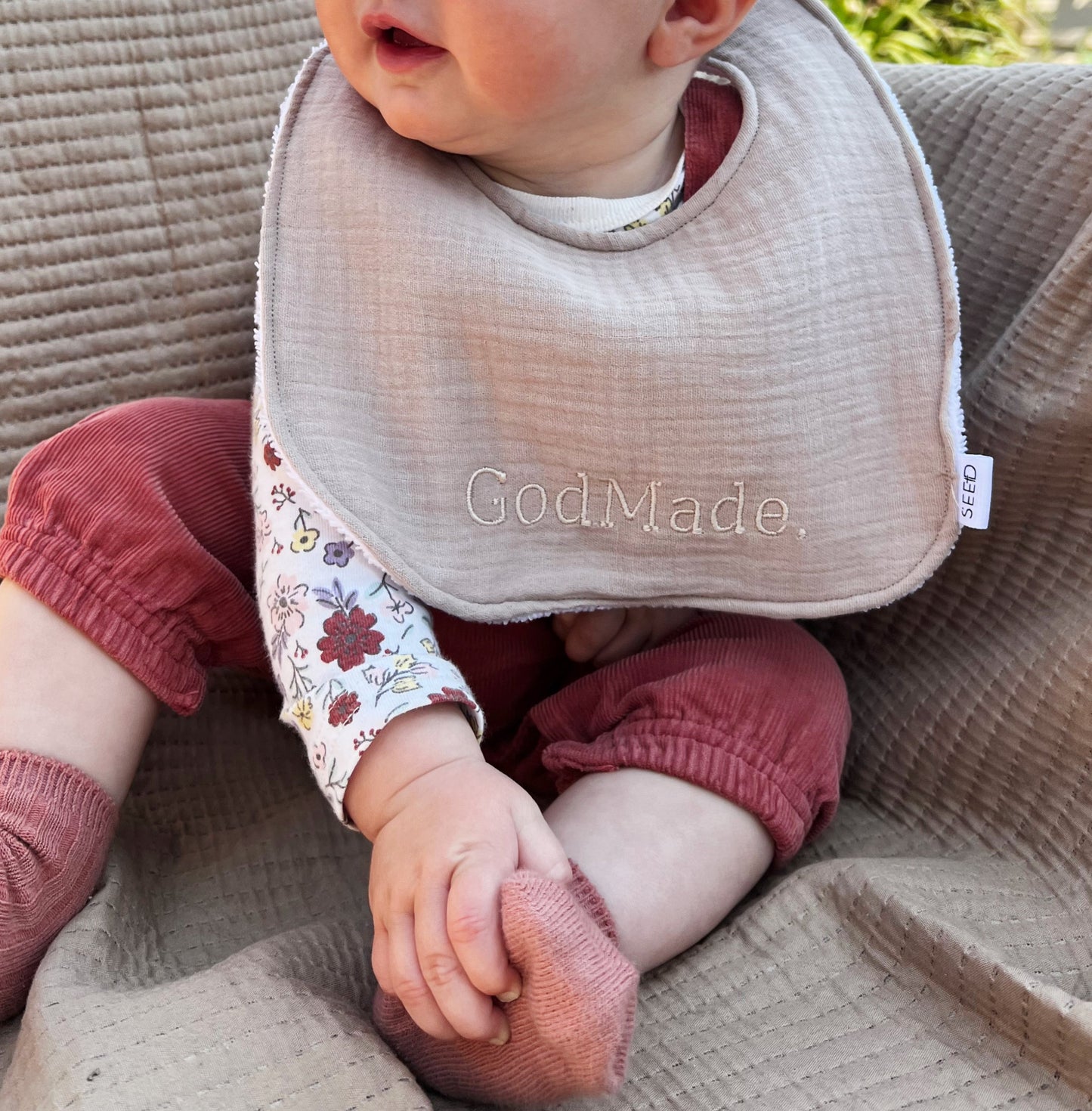100% Cotton Muslin Bibs