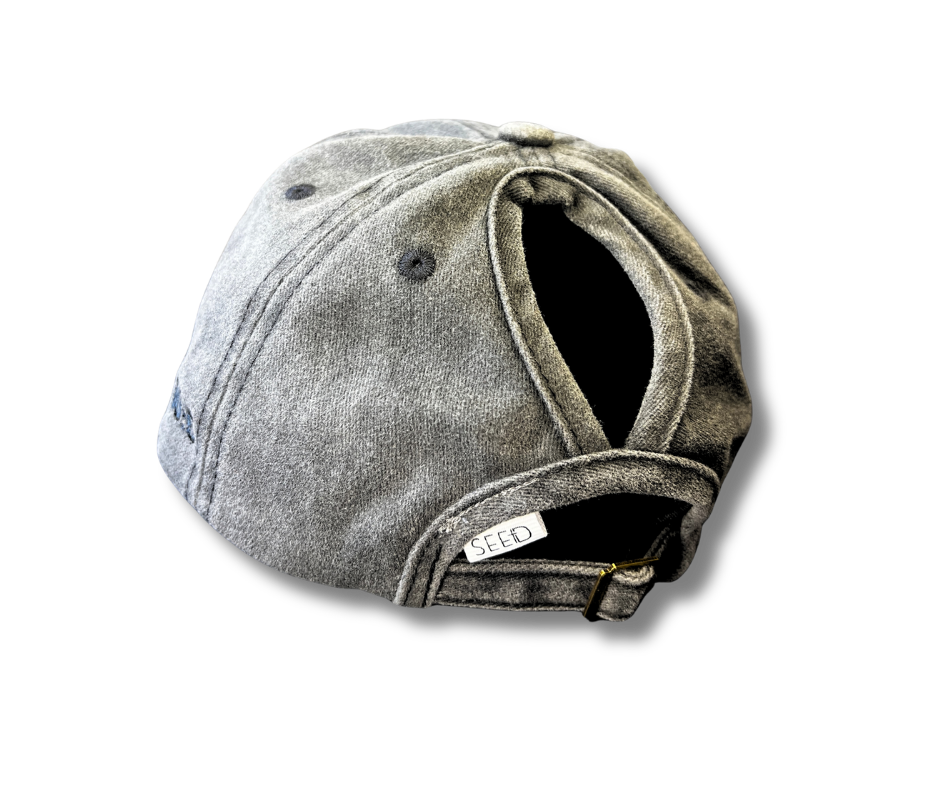 Washed Ponytail Cap