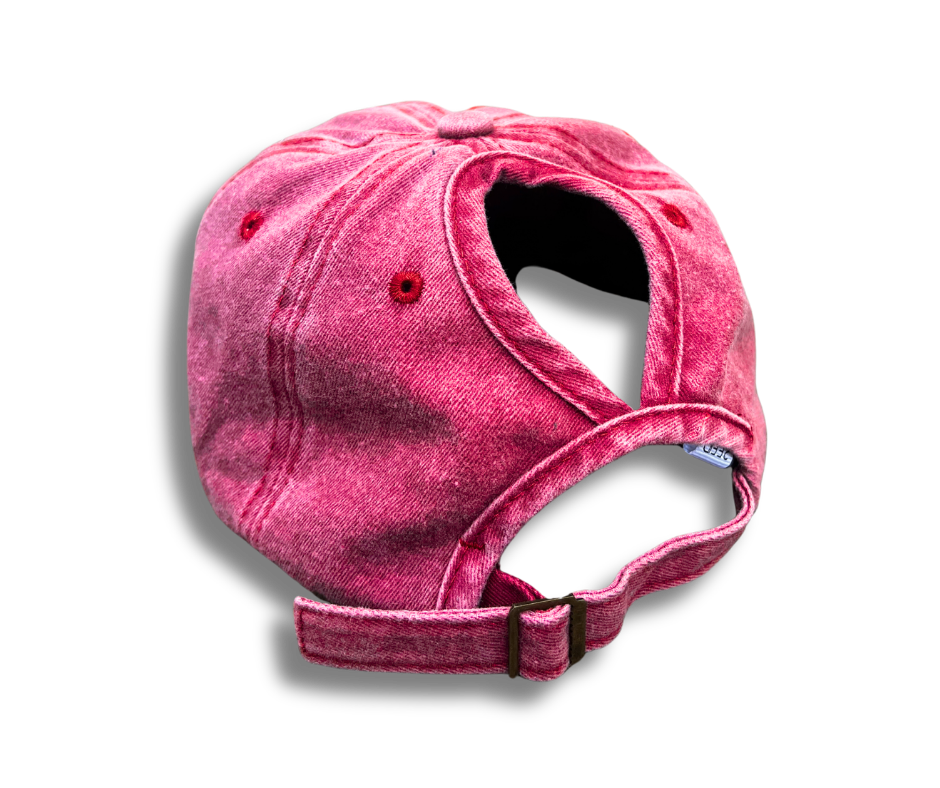 Washed Ponytail Cap