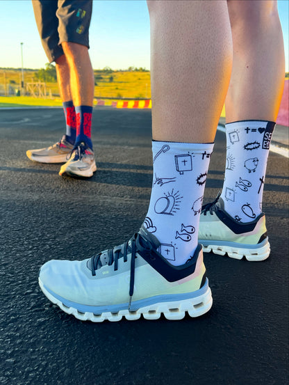 Scripture Scribbles - Premium Seed Socks