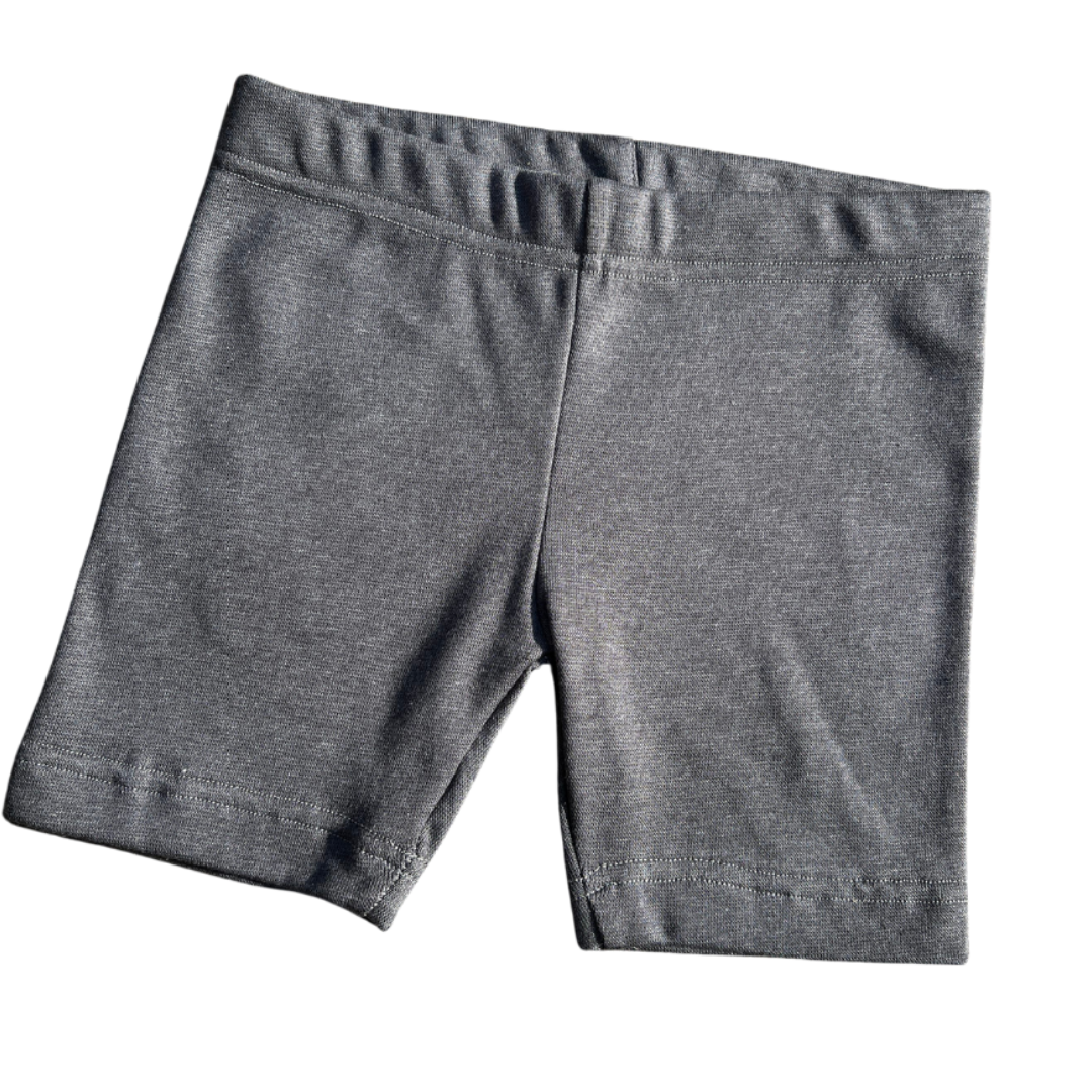 Gray shorts on a white background