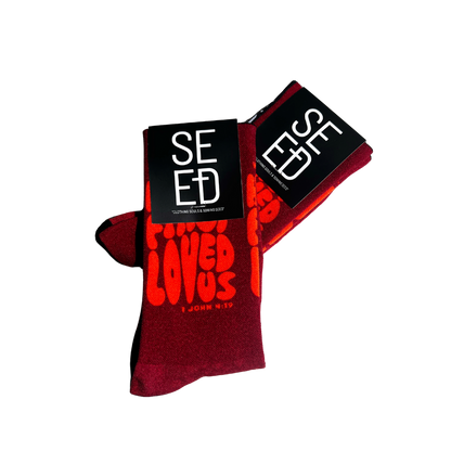 He first loved us - Premium Seed Socks