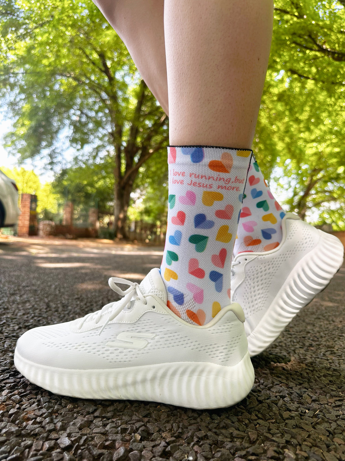 I love running, but I love Jesus more. - Premium Seed Socks