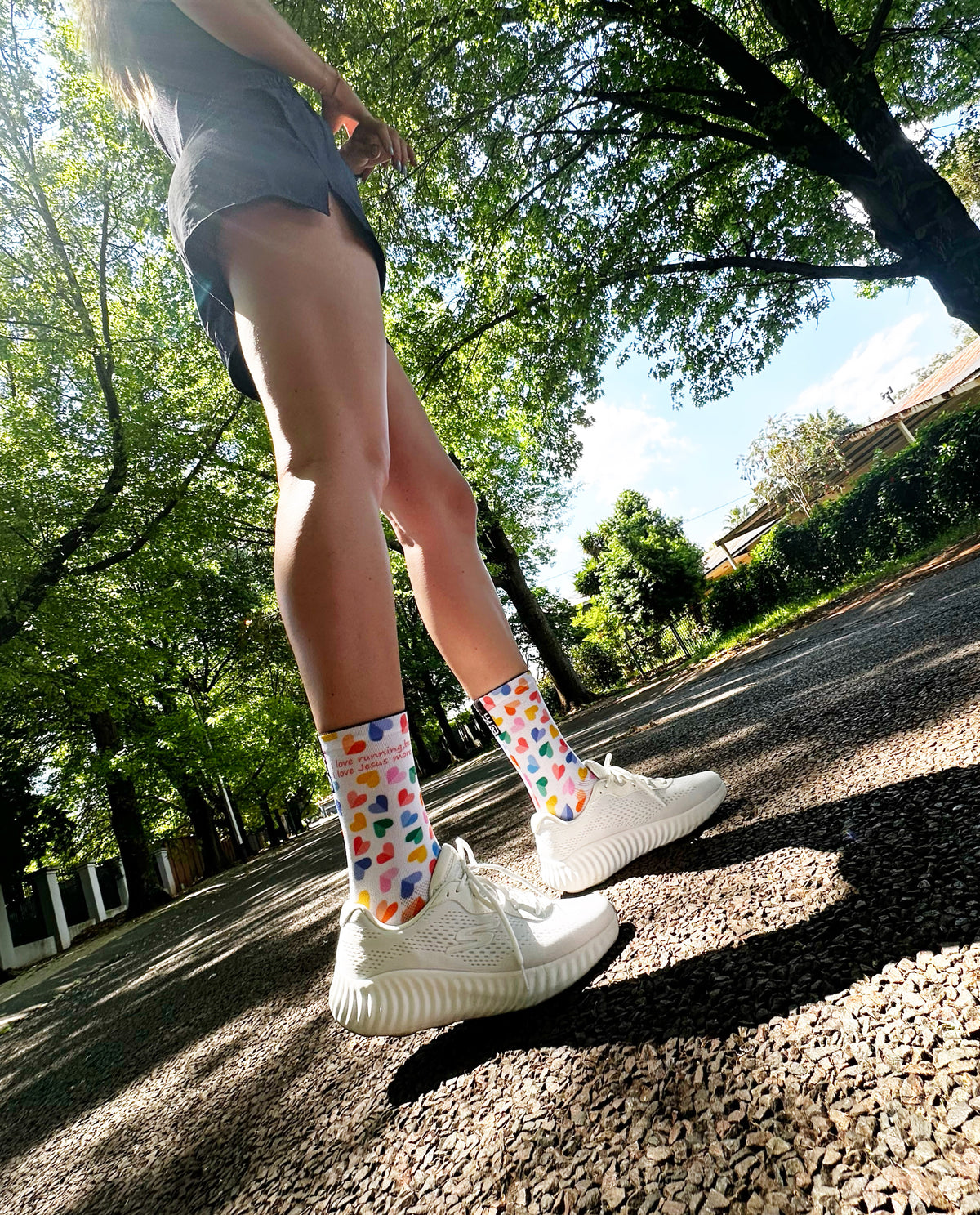 I love running, but I love Jesus more. - Premium Seed Socks