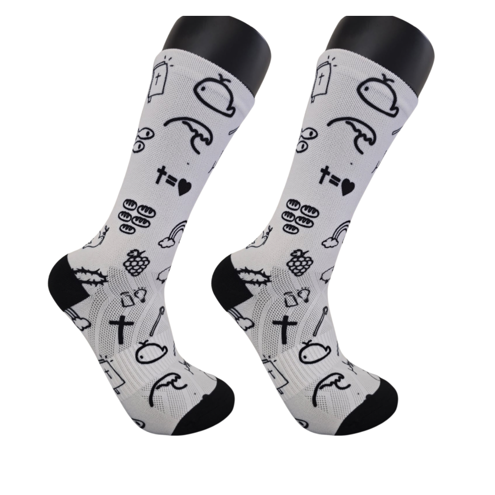 Scripture Scribbles - Premium Seed Socks