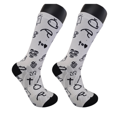 Scripture Scribbles - Premium Seed Socks