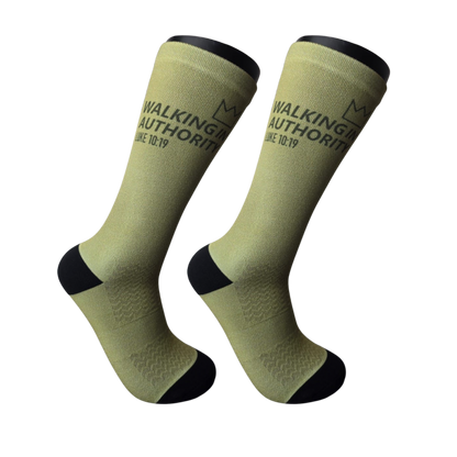 Walking in Authority (Light Green)- Premium Seed Socks
