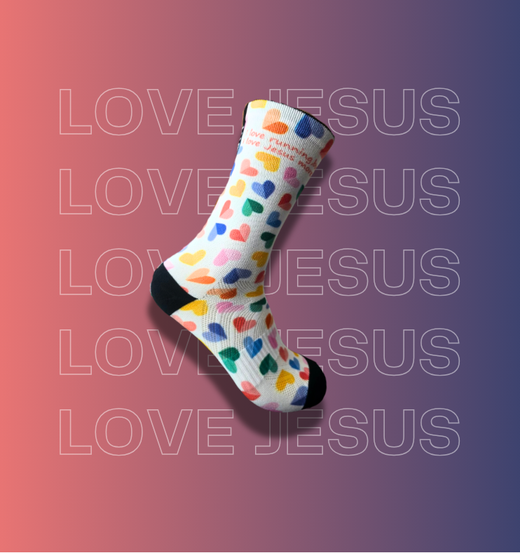 I love running, but I love Jesus more. - Premium Seed Socks