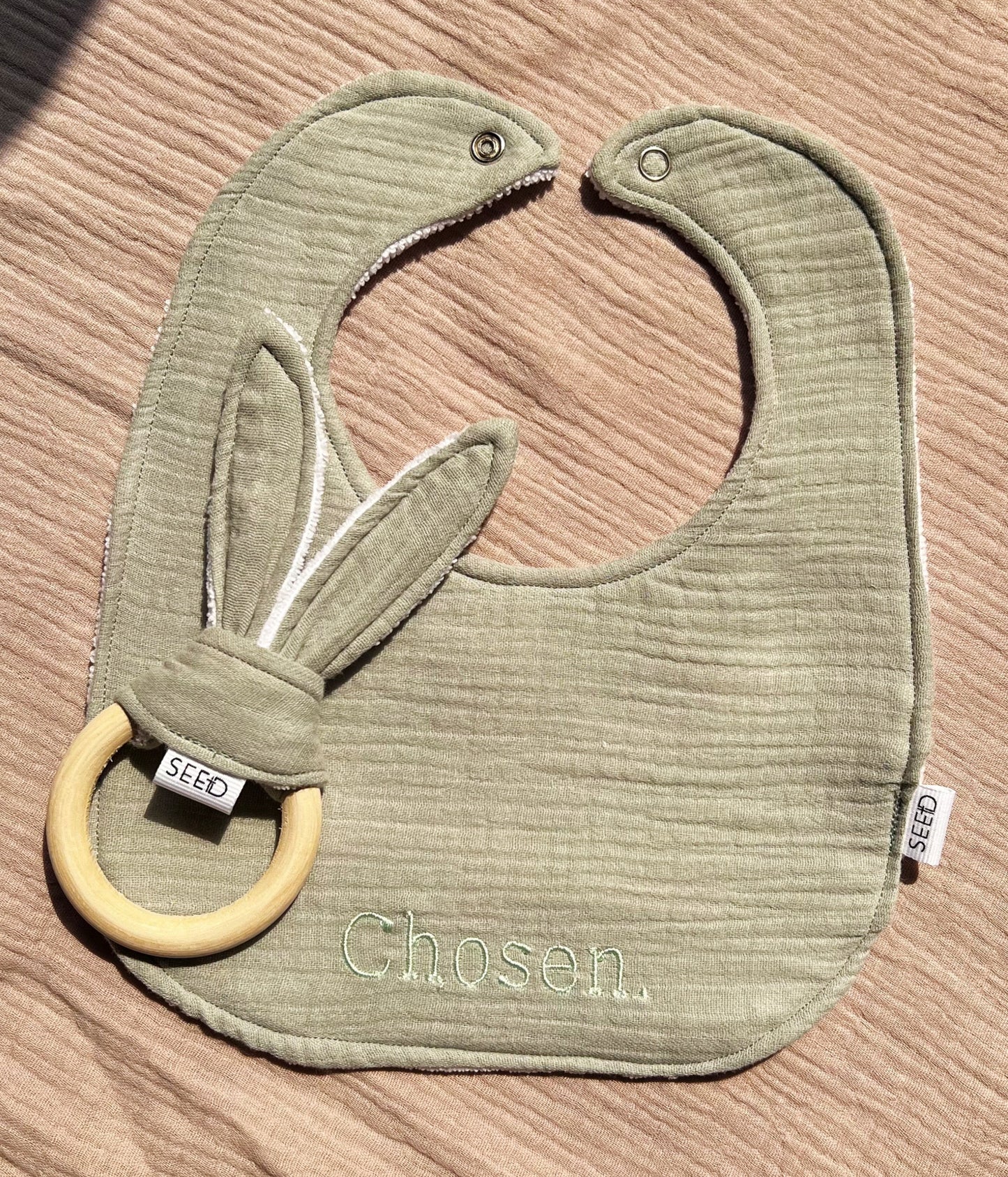 100% Cotton Muslin Bibs